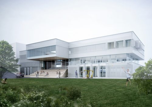 Būsima KTU Studentų miestelio pažiba KTU „M-Lab“: apželdinti stogai, bioplastiko sienelės, nauja Studentų alėja