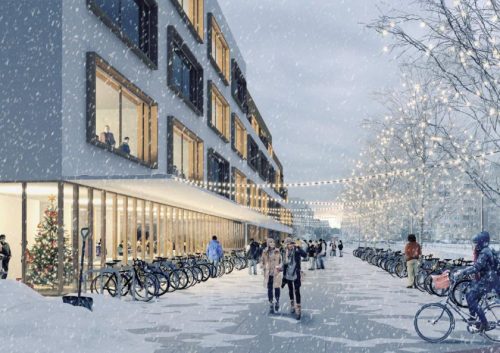 Tolminkiemio gimnazijos projektas iš eskizų keliasi į techninius brėžinius
