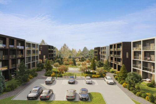 Plečiama mažaaukščių gyvenamųjų namų gyvenvietė Pilaitėje „Vyšnios“: pasiūlys dar 180 butų