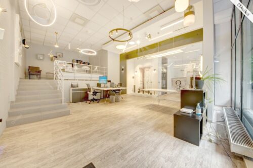 PARDUODAMOS PREKYBOS PASKIRTIES PATALPOS SU POŽEMINIU PARKINGU PO NAMU