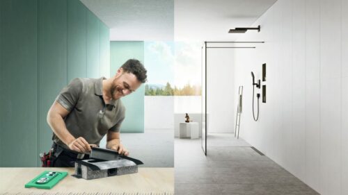 Atraskite vandens grožį: „hansgrohe RainDrain“ dušo latakai kuria tobulą vonios kambario išvaizdą