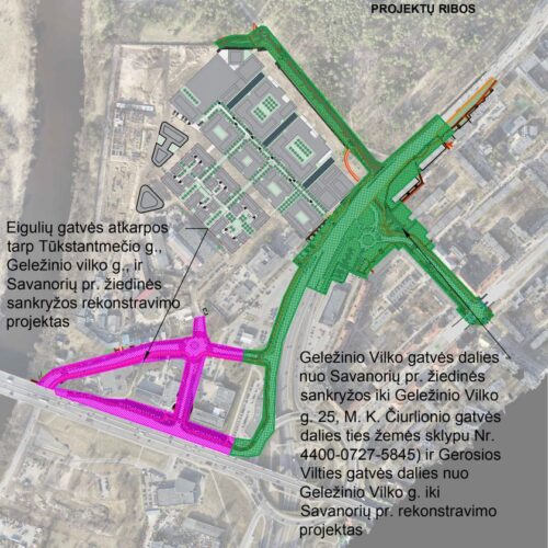 Visuomenei pristatomi šalia daugiafunkcinio komplekso „Akropolis Vingis“ planuojamo susisiekimo infrastruktūros gerinimo projektiniai pasiūlymai