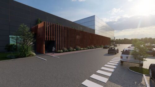 Visuomenei pristatyti šalia prekybos ir pramogų centro „Akropolis“ Vilniuje planuojamo naujo 480 kv.m. pastato projektiniai pasiūlymai