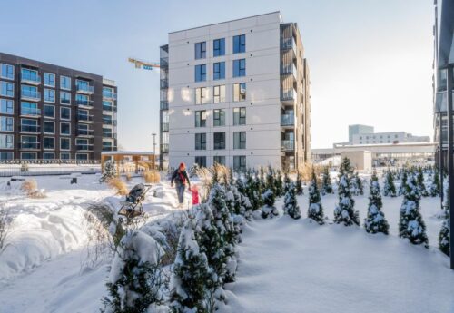 Projektuojant kiemus remiamasi Suomijos patirtimi: kiemai atiduodami kaimynams, o ne automobiliams