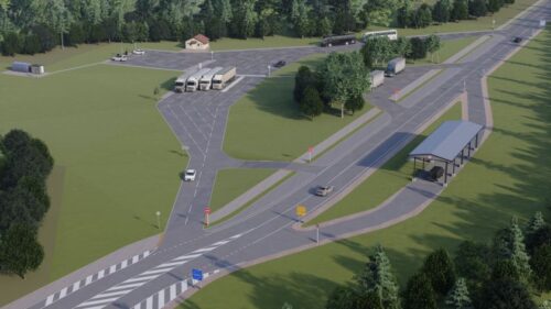 Šalies pasienio ruože ties Lazdijais planuojami kelių infrastruktūros atnaujinimo darbai, tvarkoma pasienio teritorija