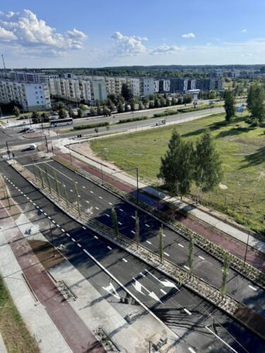 Vilniaus Pilaitėje nutiesta nauja gatvės atkarpa: vystytojas investavo beveik milijoną eurų