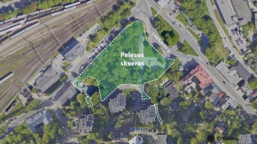 Vilniuje nuo pavasario bus atnaujinama netoli geležinkelio stoties esanti viešoji erdvė