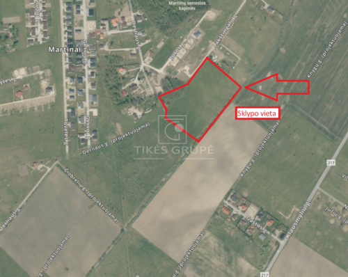 Žemės sklypas  Martinai,