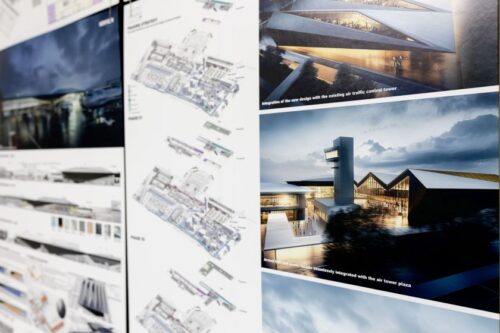 Būsimo Vilniaus oro uosto atvykimo terminalo architektūrinės idėjos pristatomos viešai