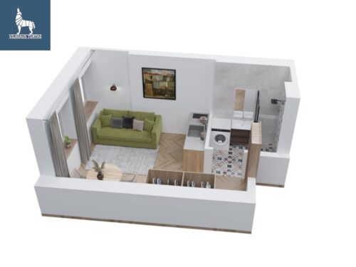 2 kambarių butas  Senamiestis, V. Šopeno g.