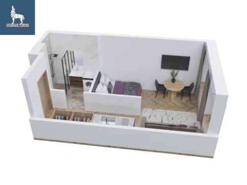 2 kambarių butas  Senamiestis, V. Šopeno g.