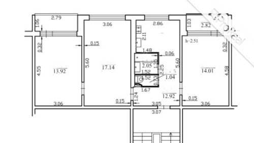 PARDUODAMAS TRIJŲ  KAMBARIŲ BUTAS  ARCHITEKTŲ GATVĖJE, BUTAS REIKALAUJA KAPITALINIO REMONTO