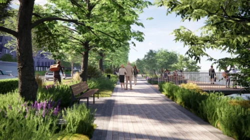 Neries pakrančių rekonstrukcija Vilniaus centrinėje dalyje: išduotas statybos leidimas Goštauto g. atkarpos atnaujinimui