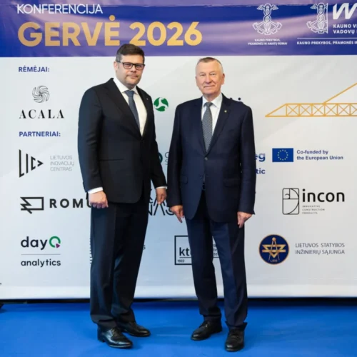 KONFERENCIJOJE „GERVĖ 2026“ APTARTI ESMINIAI STATYBŲ SEKTORIAUS POKYČIAI