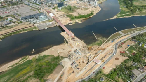 Kaunas stato jungtis: pabaigos link artėja grandiozinės Santakos tilto statybos