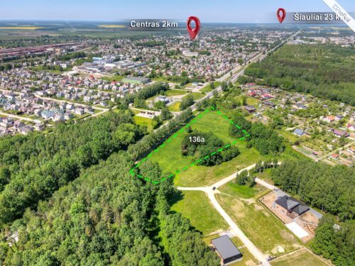 Parduodamas namų valdos 136 a sklypas Radviliškyje,  šalia Antaniškio miško, netoliese Baltic
