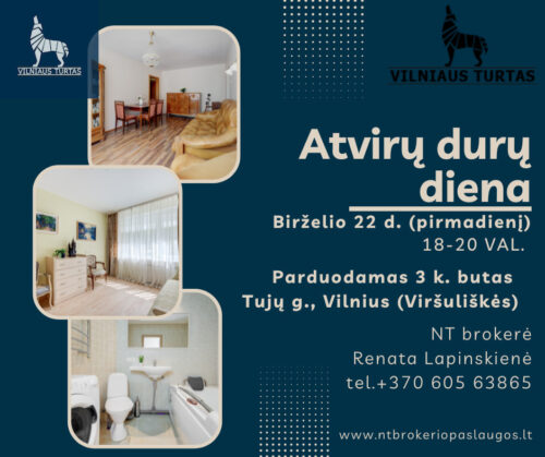 3 kambarių butas  Viršuliškės, Tujų g.